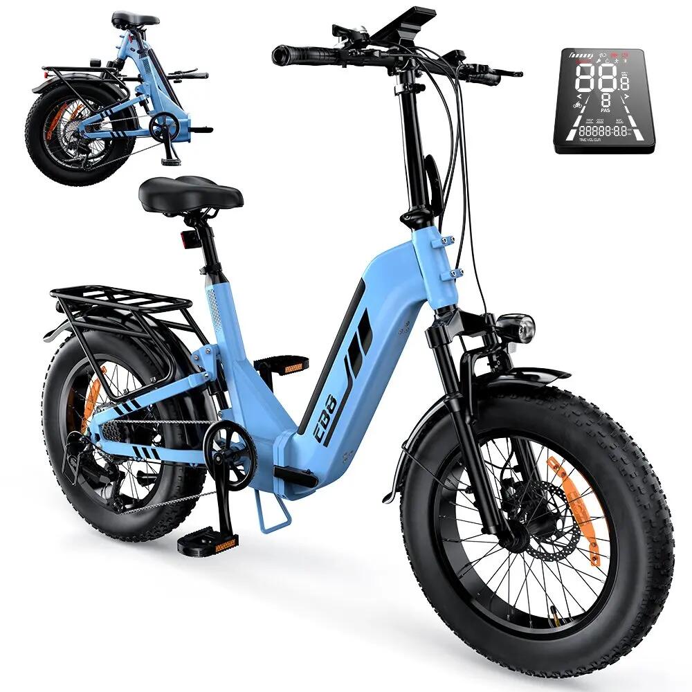 E-bike pieghevole EB8 20", 250 W, 48 V 15 Ah, 144 km, freni idraulici 2/9