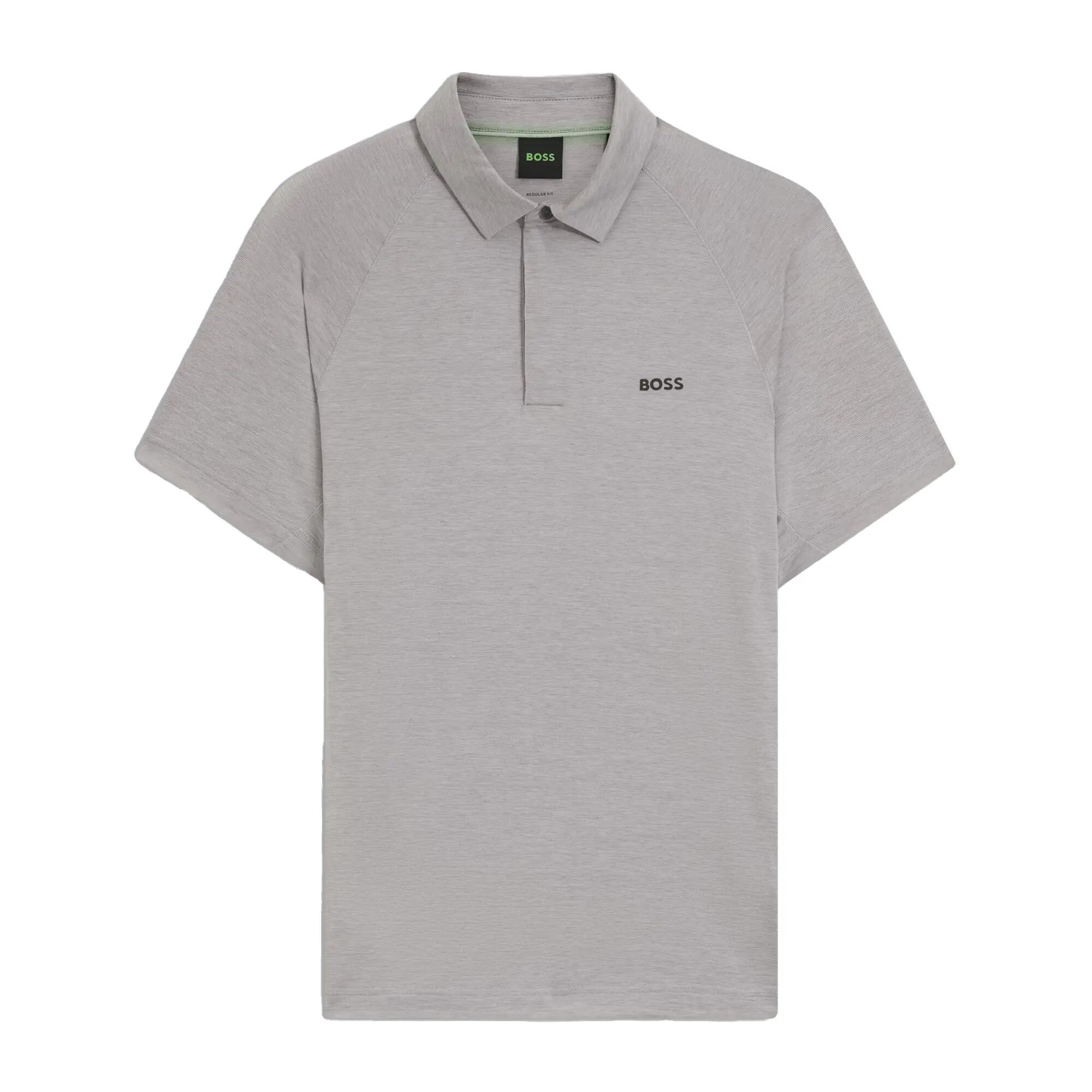 Mens Performance Slim Polo Shirt (Grey) 2/4