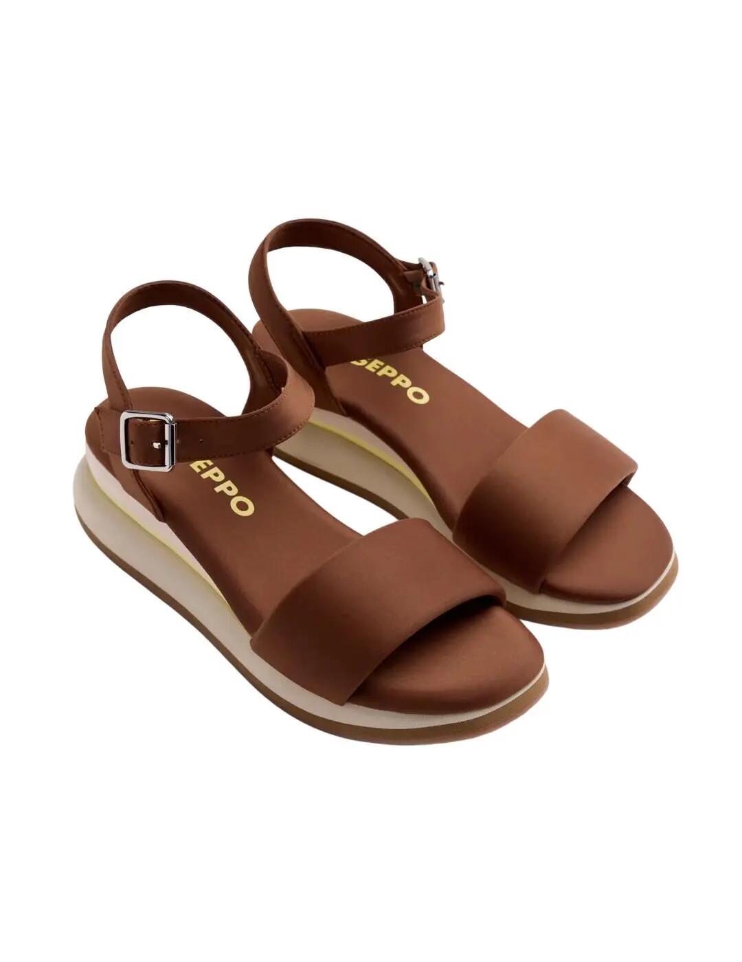 Sandales pour femme Gioseppo Zaria Marron. 2/4