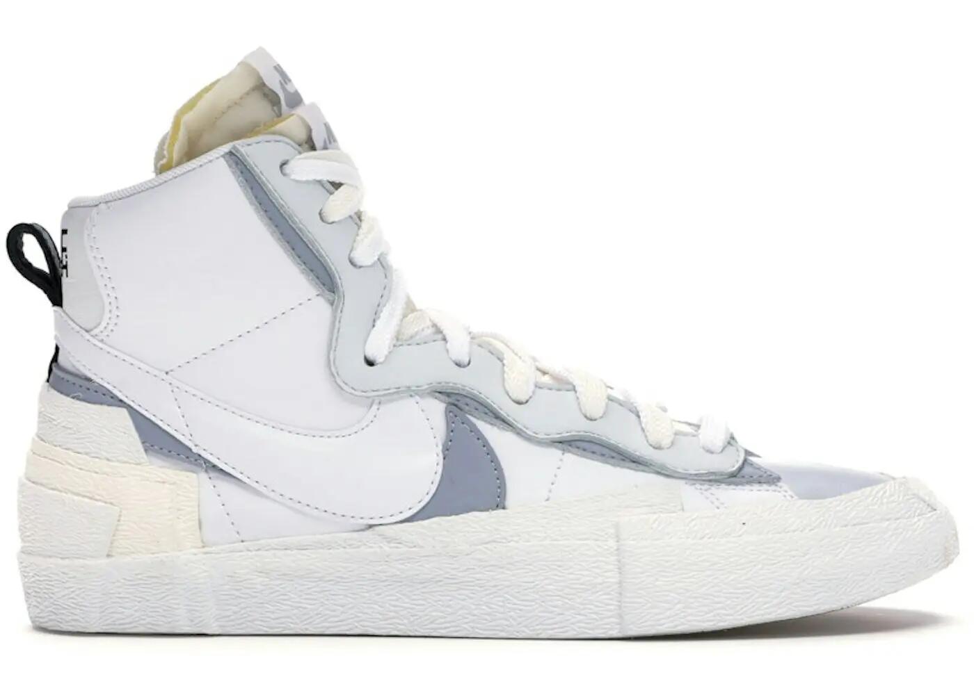 Chaussures - marche - homme - blazer mid sacai - blanc/gris 2/3