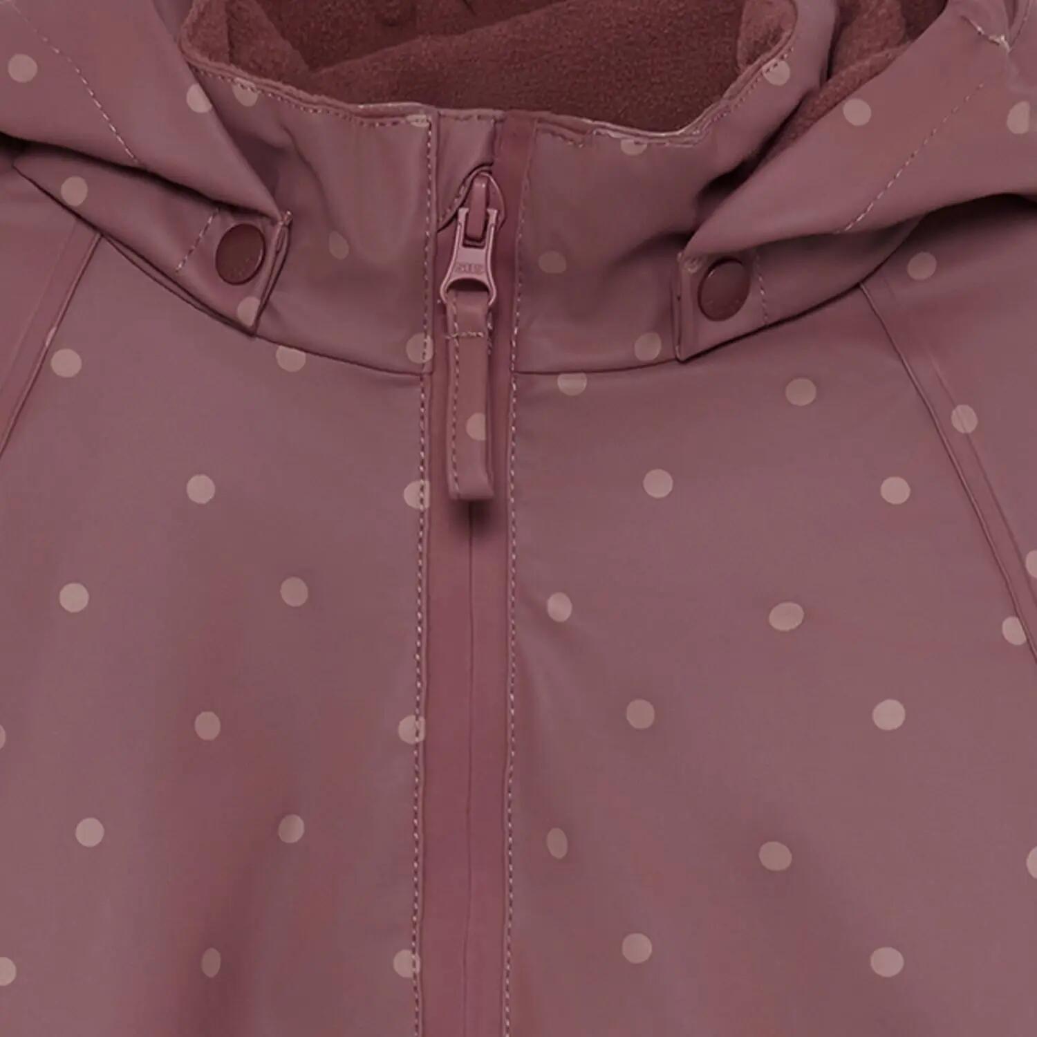gefütterter Regenoverall Rose Brown 3/5