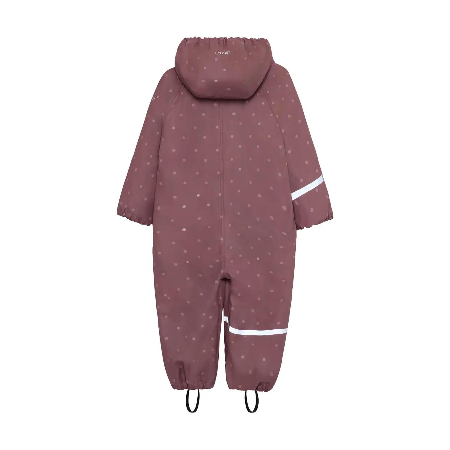gefütterter Regenoverall Rose Brown 2/5