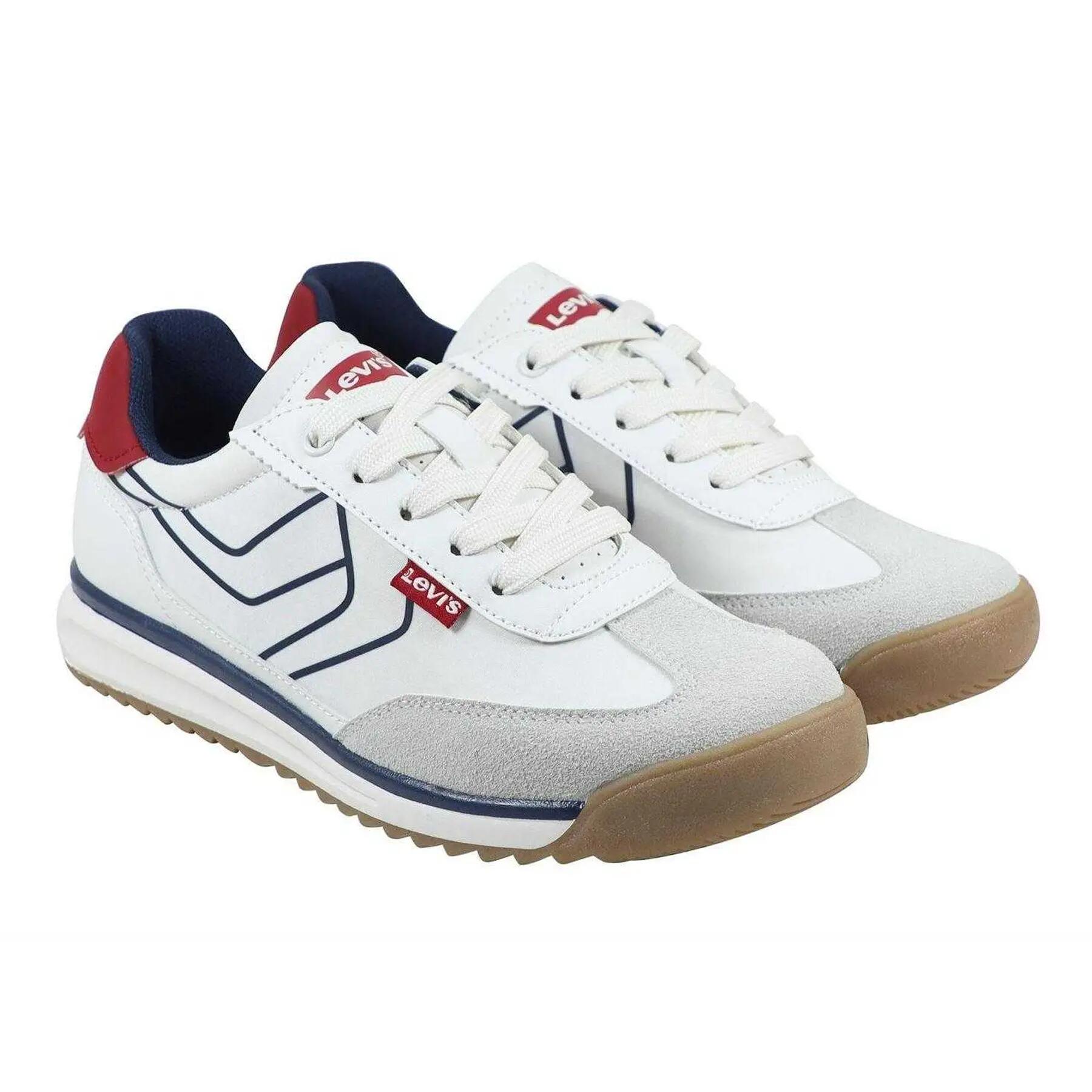 Childrens/Kids Running Trainers (White/Navy) 5/5