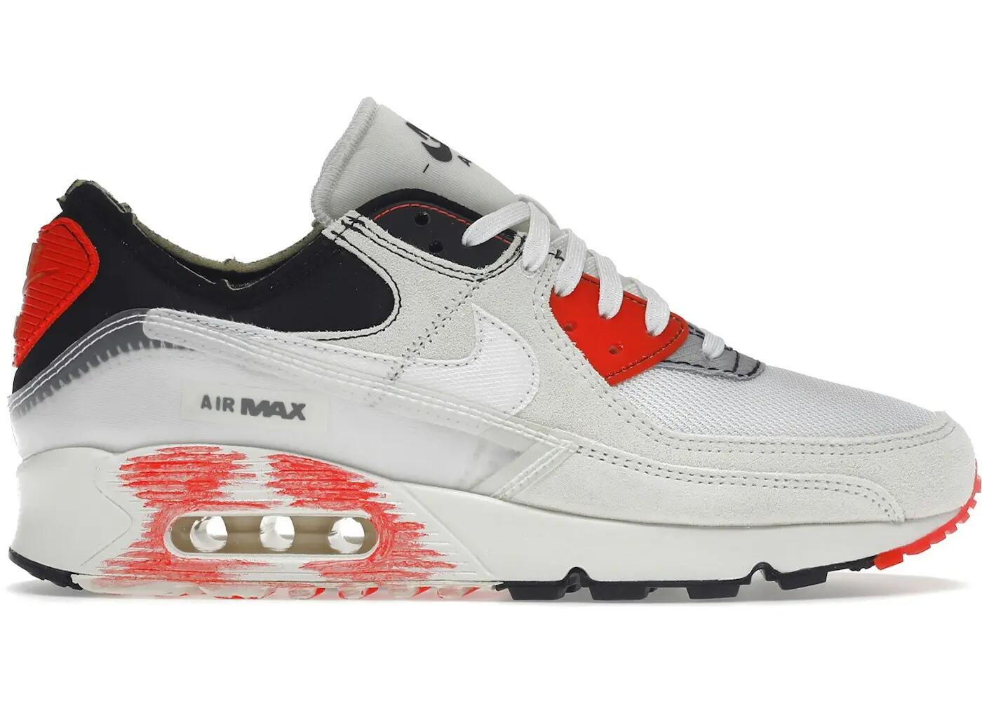 Chaussures - marche - homme - amorties - air max iii prm - blanc/noir 2/3