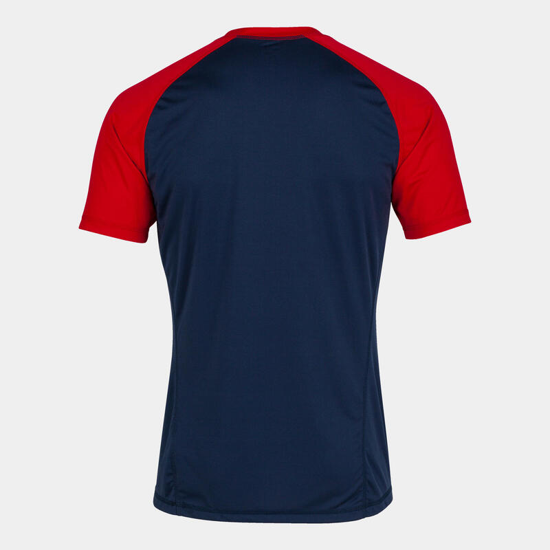 Maillot manches courtes rugby Homme Joma Teamwork bleu marine rouge
