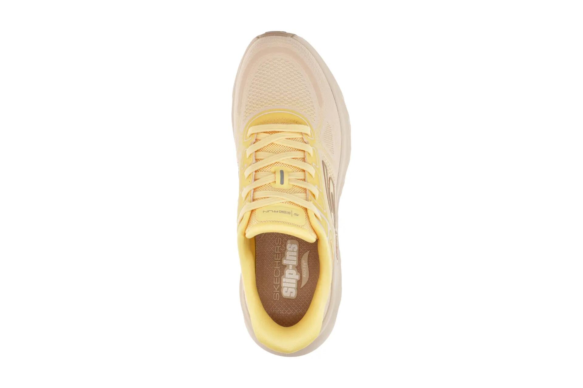 Skechers Go Run Glide Schuhe beige gelb Damen Sport Slip-Ins 129800 6/7