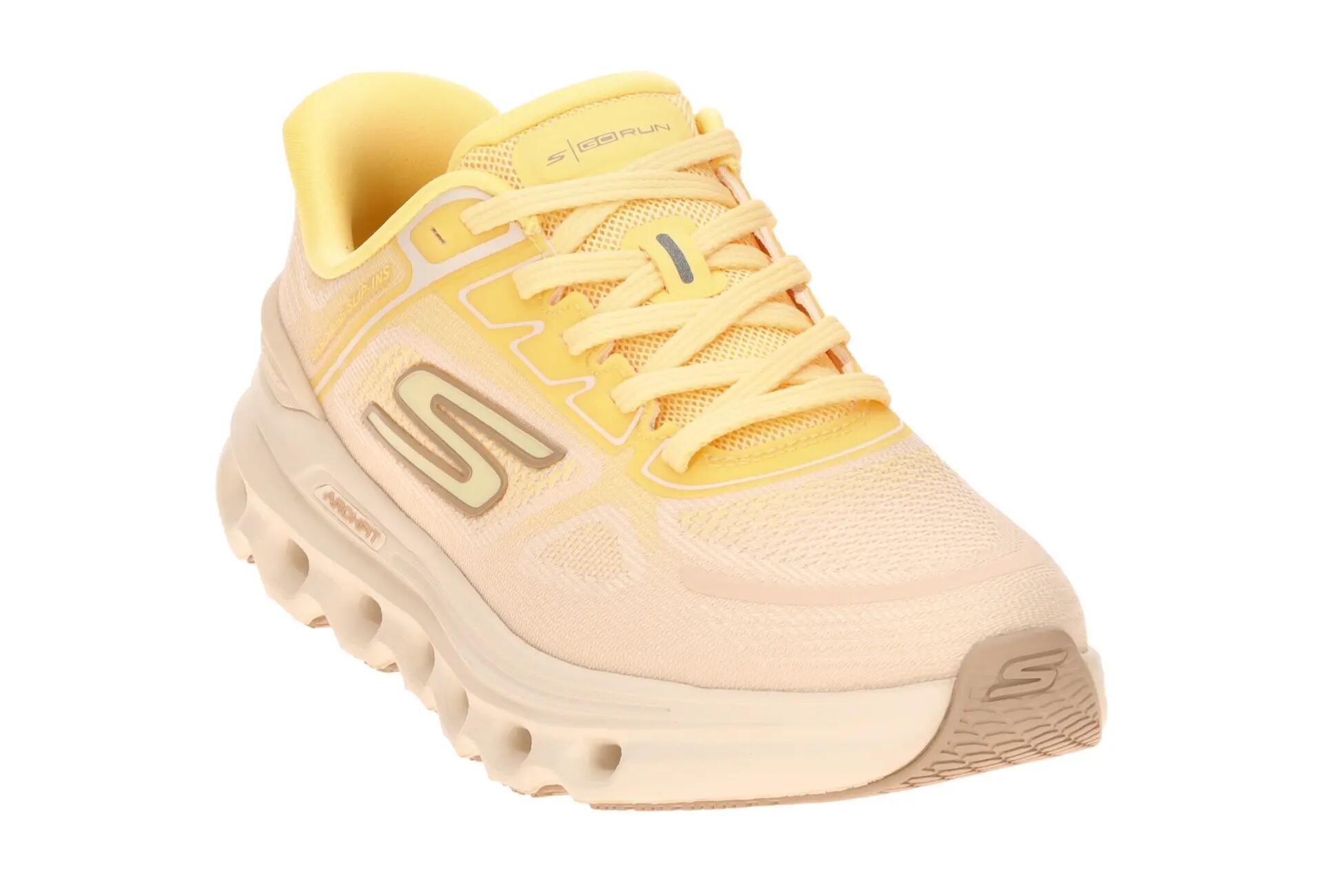 Skechers Go Run Glide Schuhe beige gelb Damen Sport Slip-Ins 129800 3/7