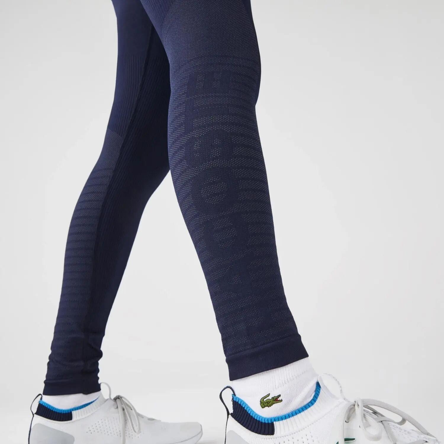 Leggings de sport d'entraînement pour femme Lacoste - Bleu marine 5/7