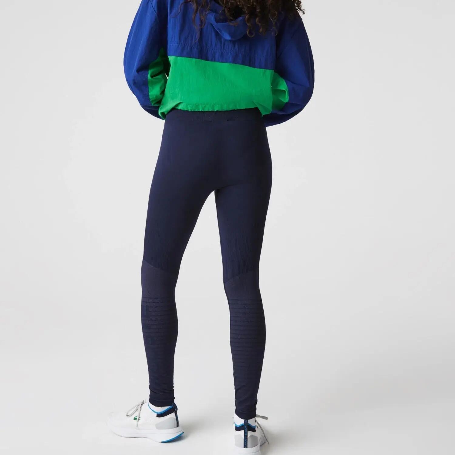 Leggings de sport d'entraînement pour femme Lacoste - Bleu marine 2/7
