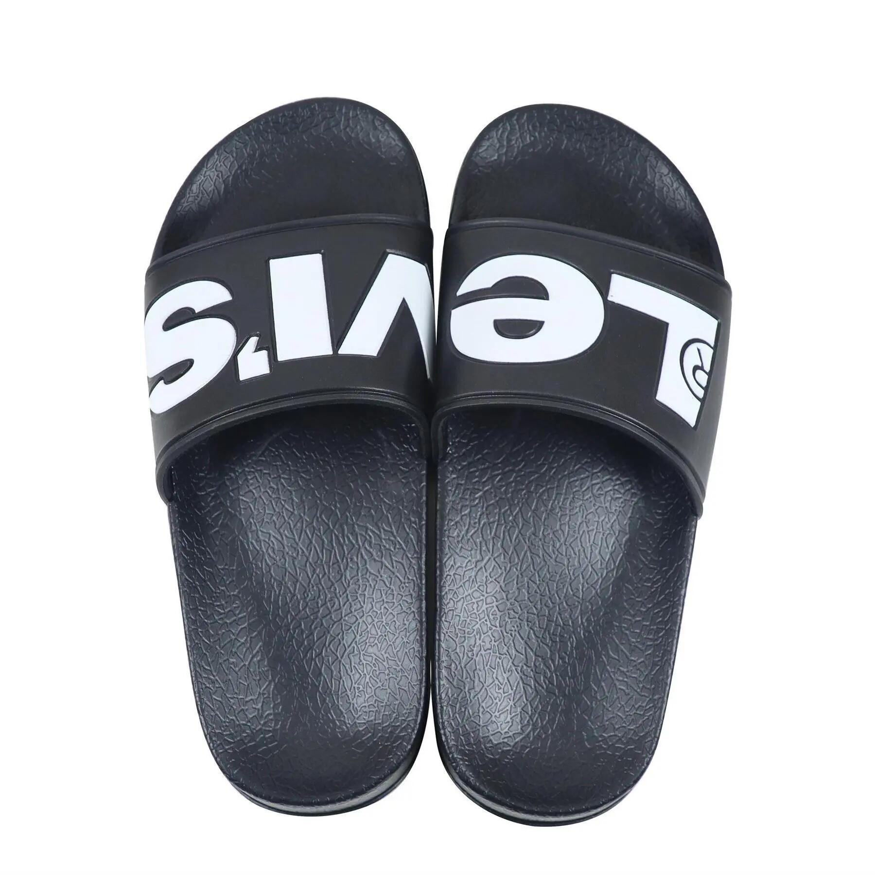 Sliders Piscina Senza Lacci PiattaBambini Levis June Nero 5/5