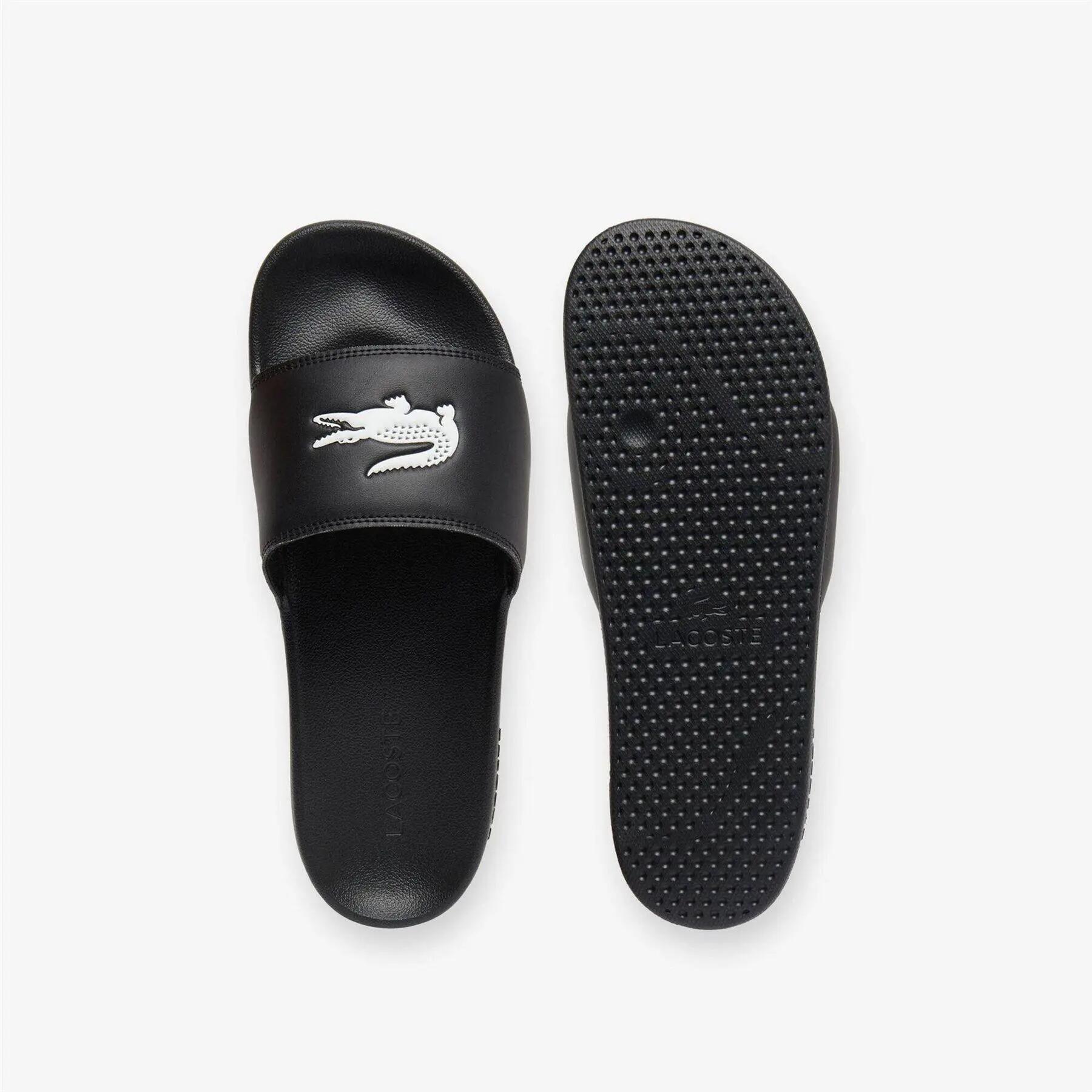 SlidersUomo Lacoste Serve Nero Bianco 5/6