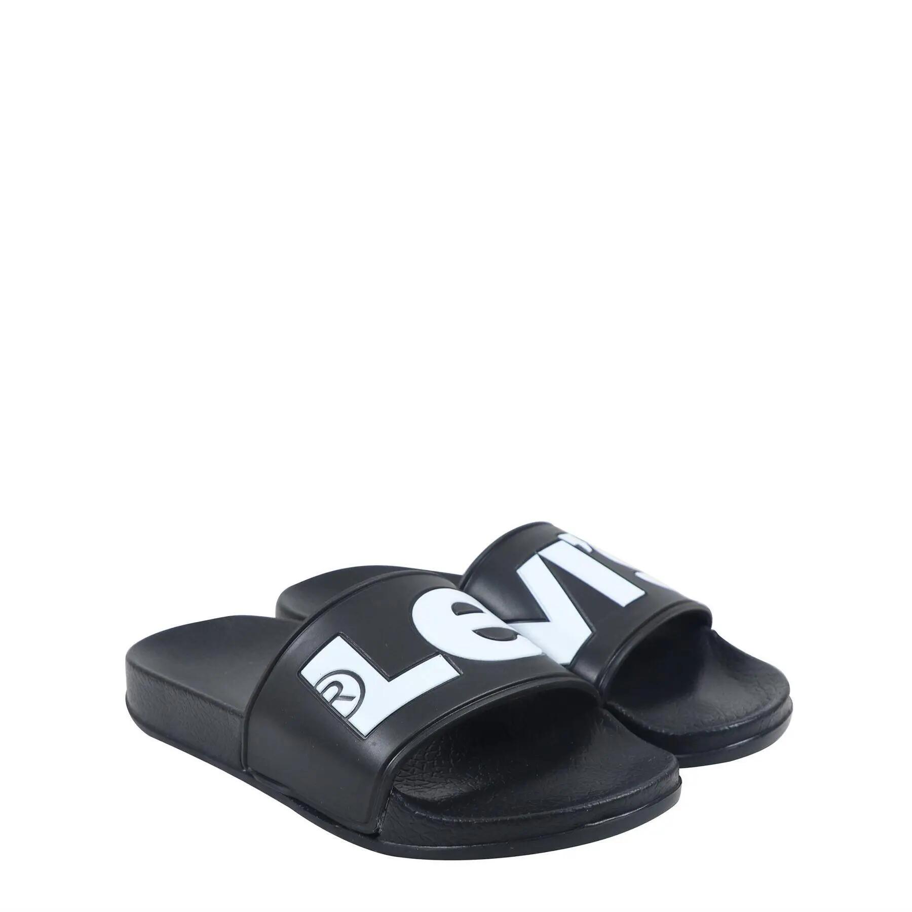 Sliders Piscina Senza Lacci PiattaBambini Levis June Nero 3/5