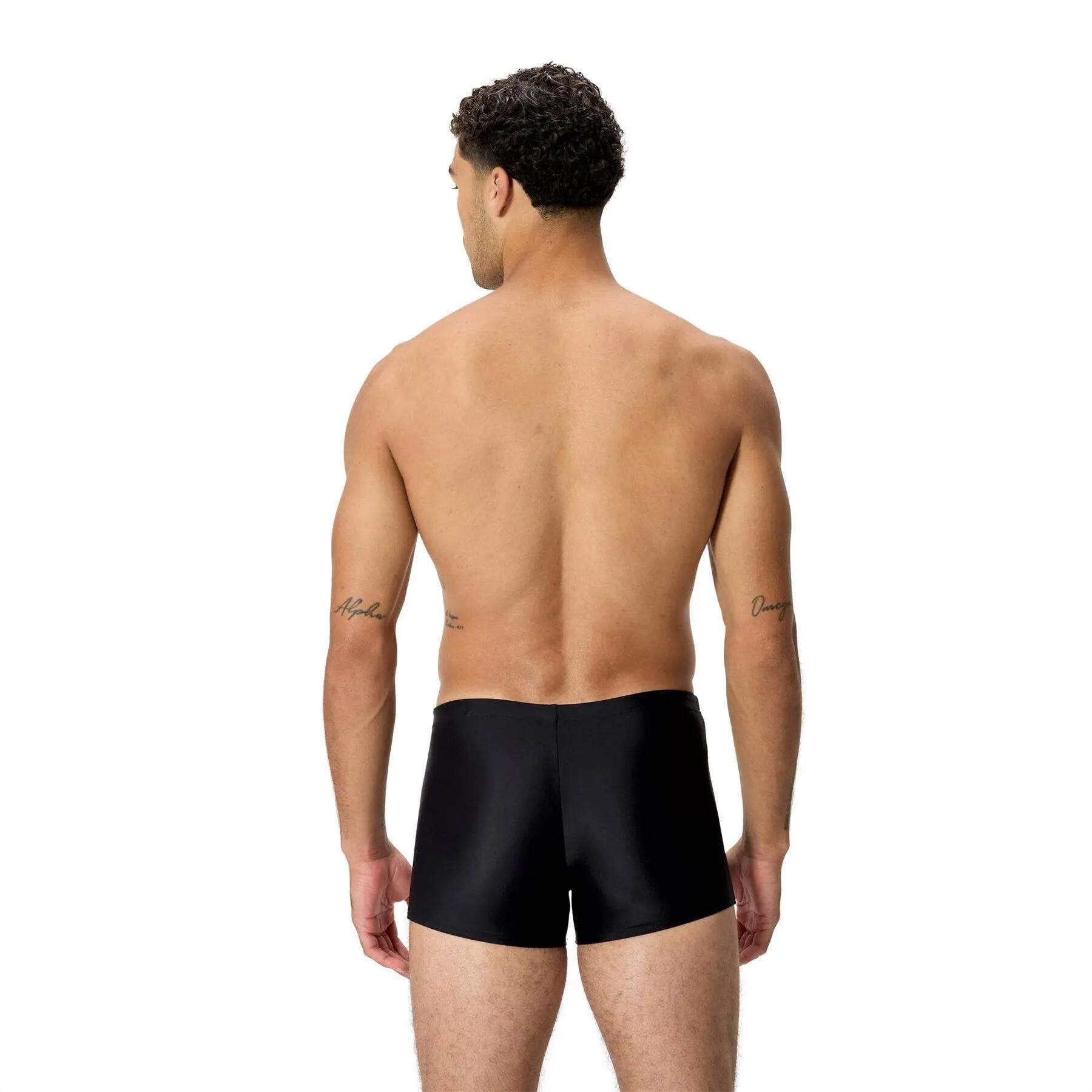Bañador Medley Diseño Logotipo para Hombre Negro, Rojo 2/7