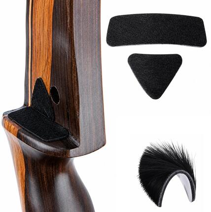 Kit protections adhésives repose-flèche arc classique et traditionnel - poils