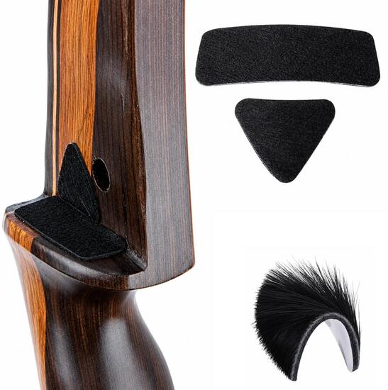 Kit protections adhésives repose-flèche arc classique et traditionnel - poils