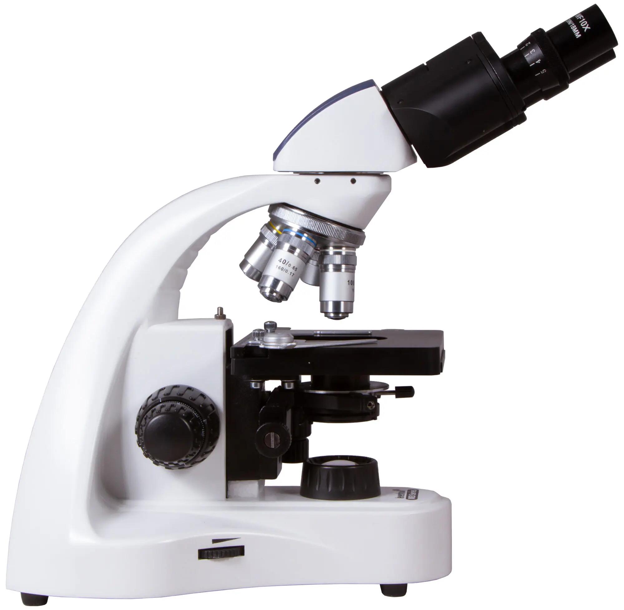 Microscopio binocular de laboratorio 40–1000x Levenhuk MED 10B - negro 6/6