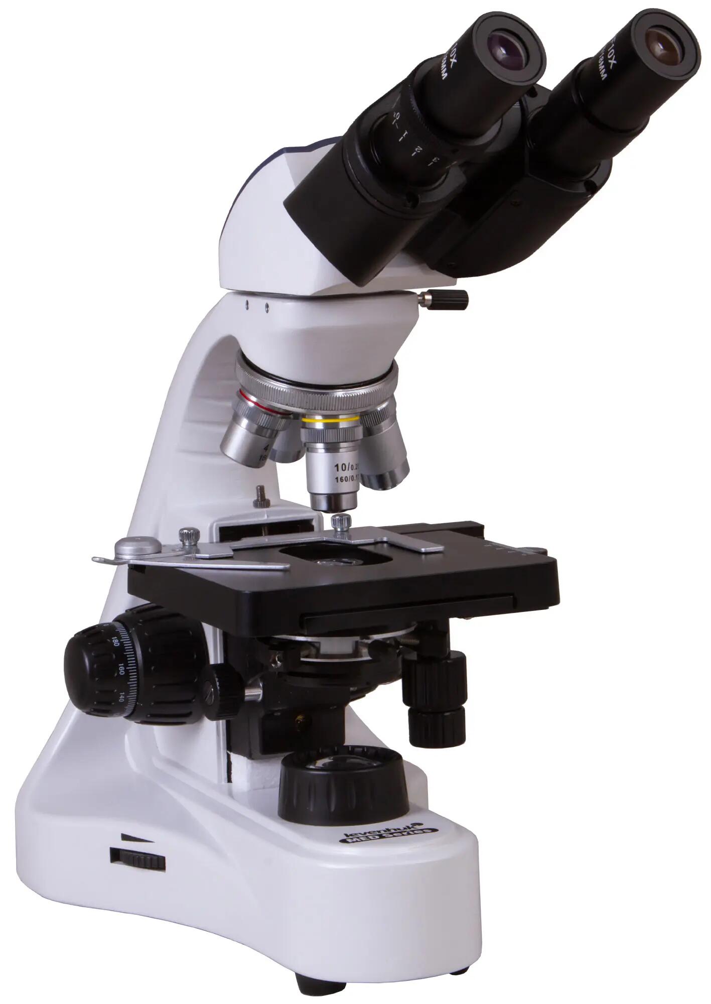 Microscopio binocular de laboratorio 40–1000x Levenhuk MED 10B - negro 5/6