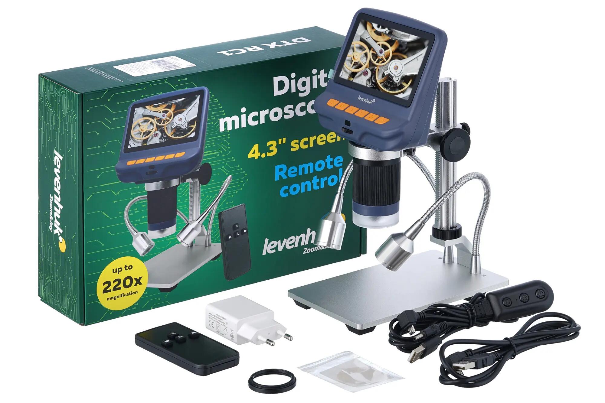 Microscopio digital con mando a distancia Levenhuk DTX RC1 - negro 2/6