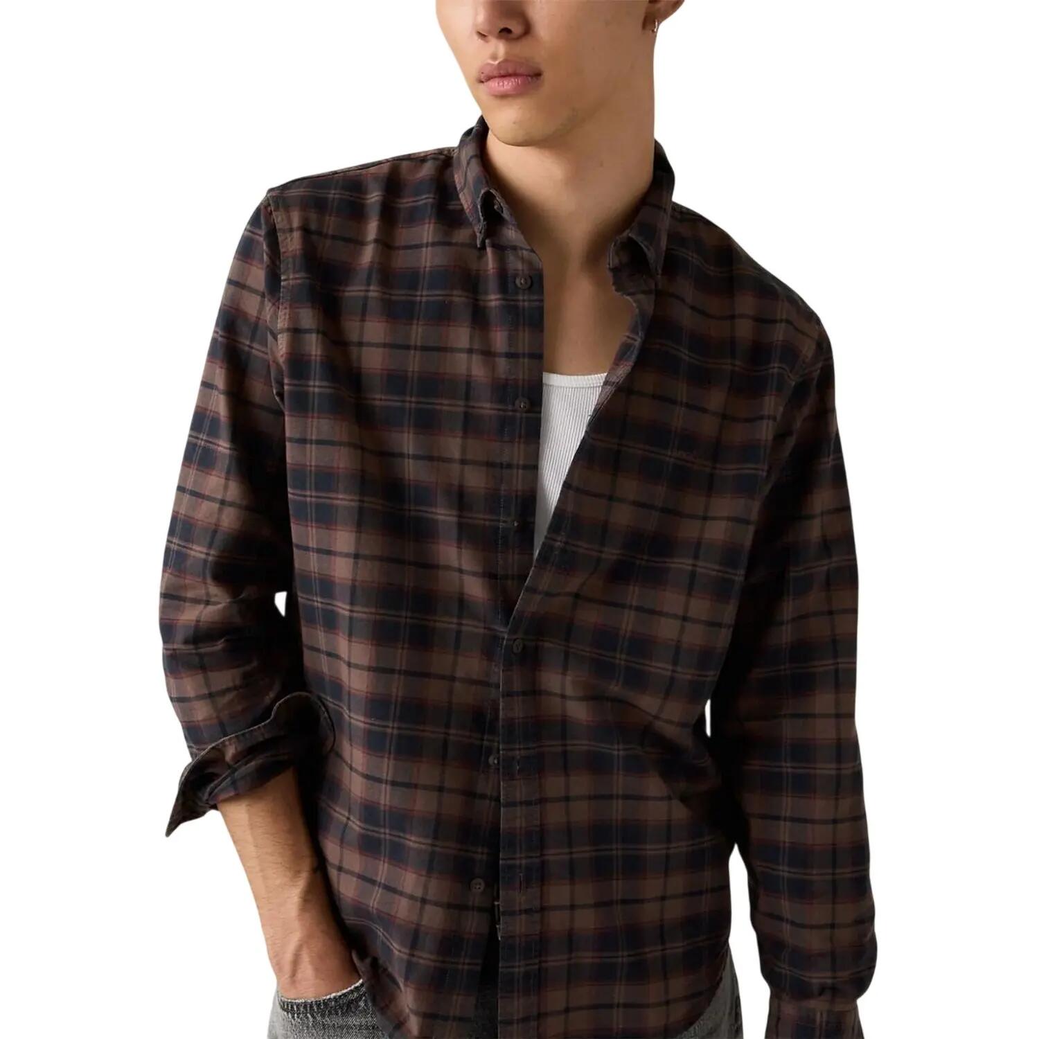 Authentic Camicia Button Down Vestibilità Rilassata Plaid Oxford Uomo Levis 4/4