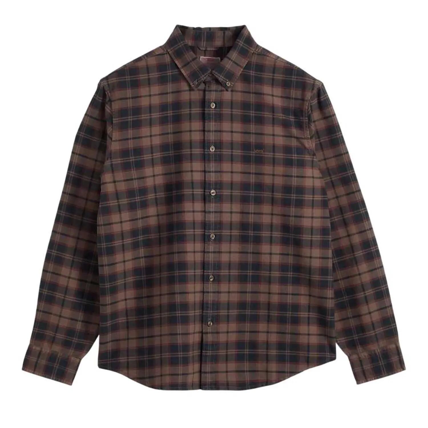 Authentic Camicia Button Down Vestibilità Rilassata Plaid Oxford Uomo Levis 2/4