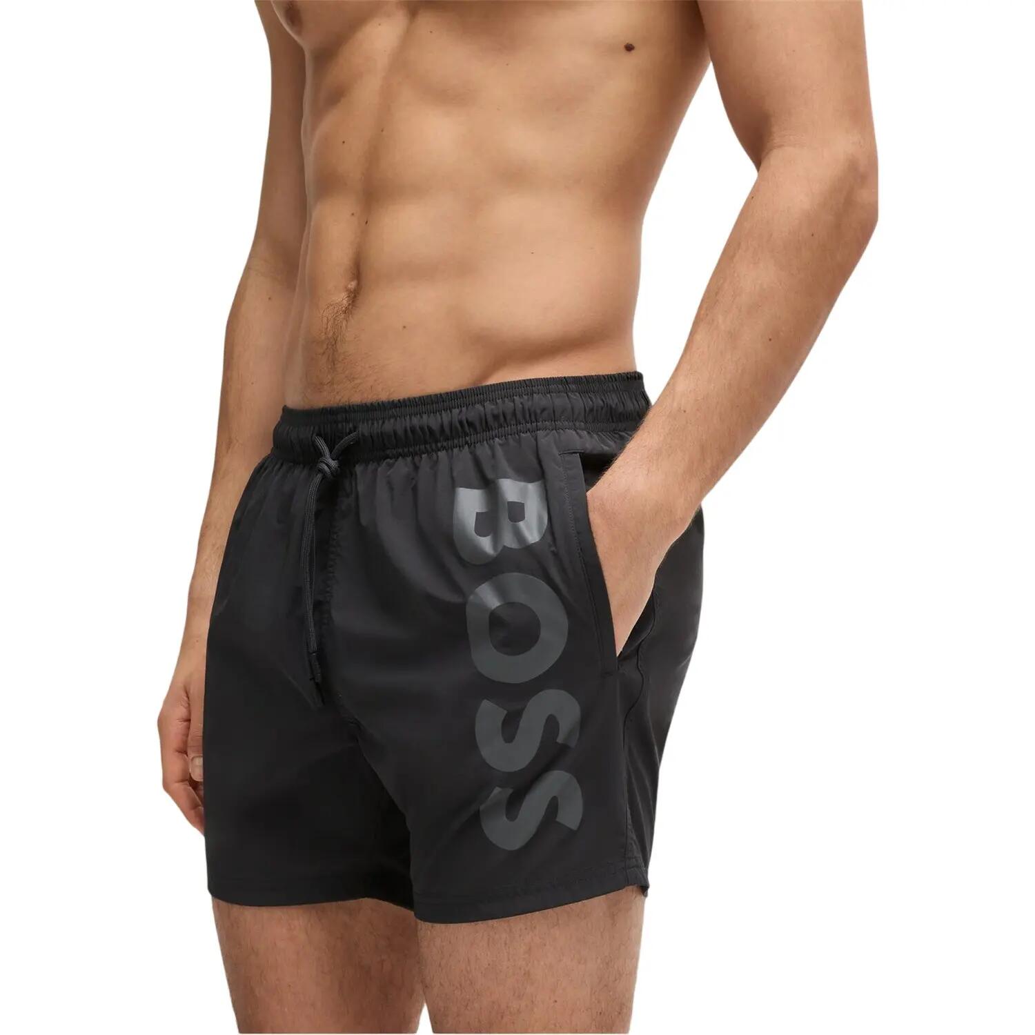 "Octopus" Badeshorts für , Logo Herren Dunkelgrau 4/4