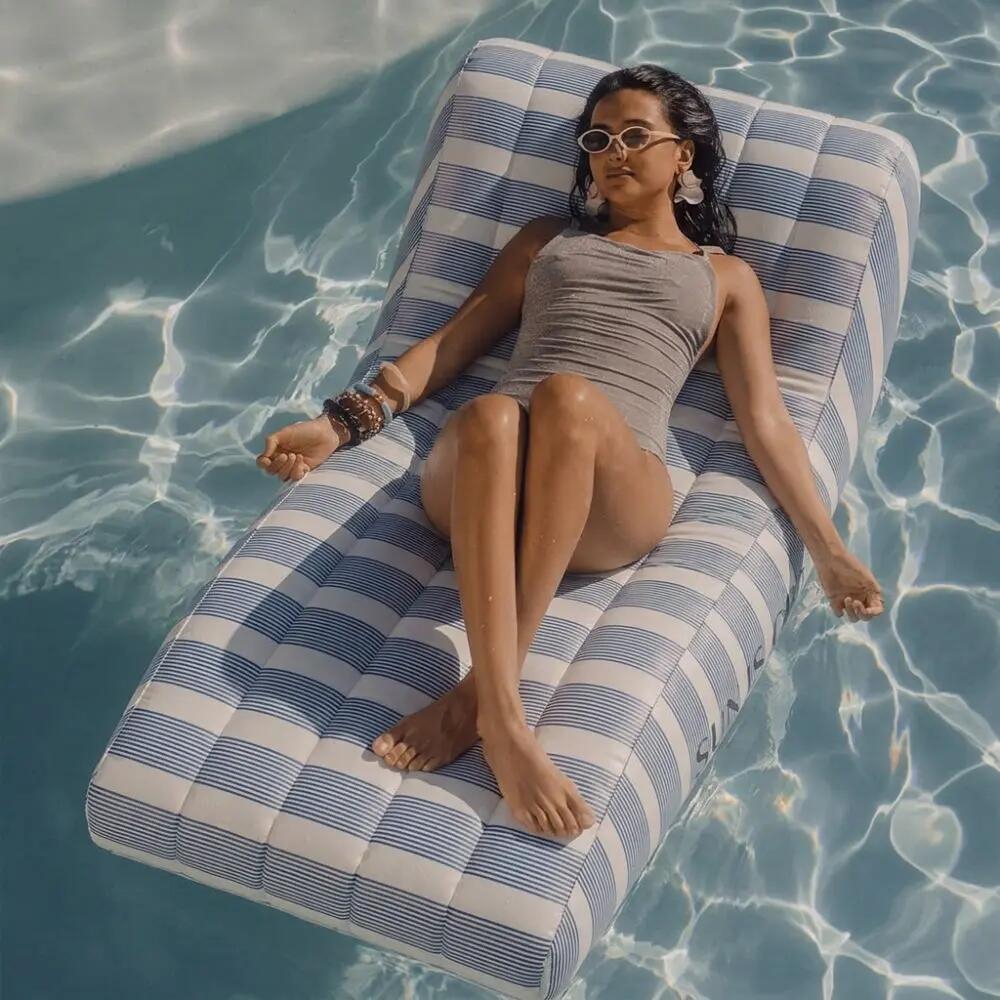 Matelas lounge premium - Bleu/Blanc - Monaco 6/6