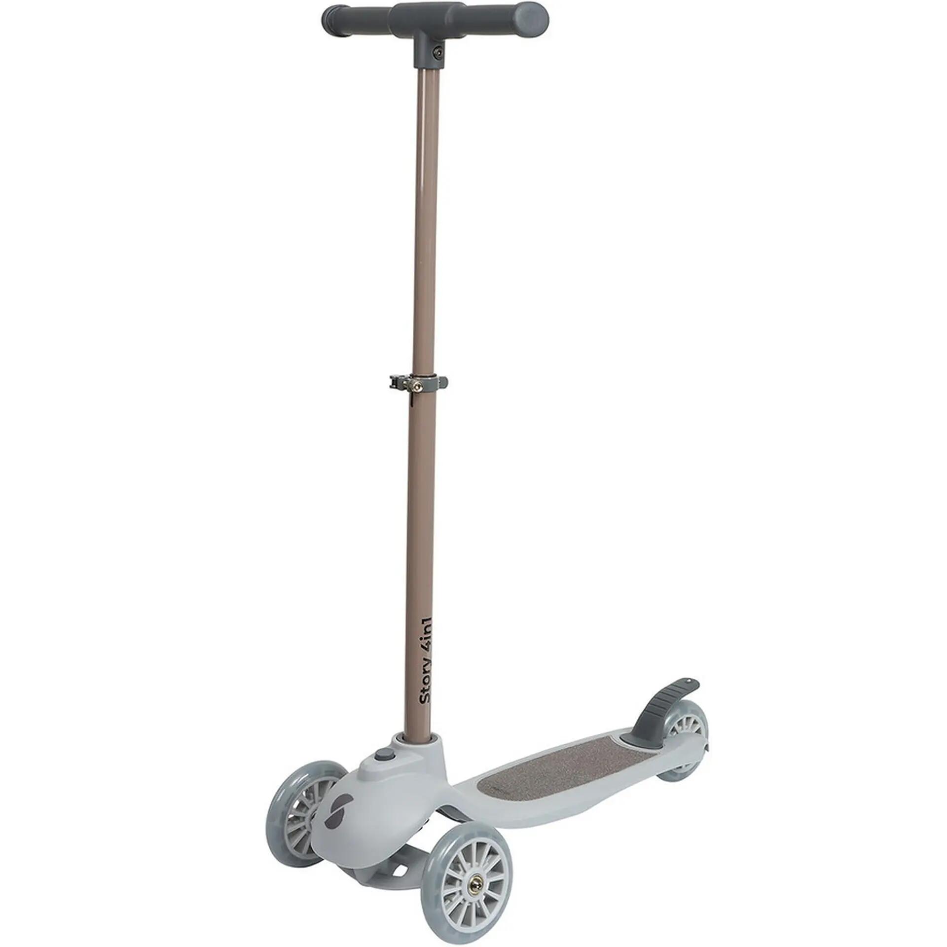 Trottinette 3 roues pour enfants Original 4 en 1 LED, grise 2/4