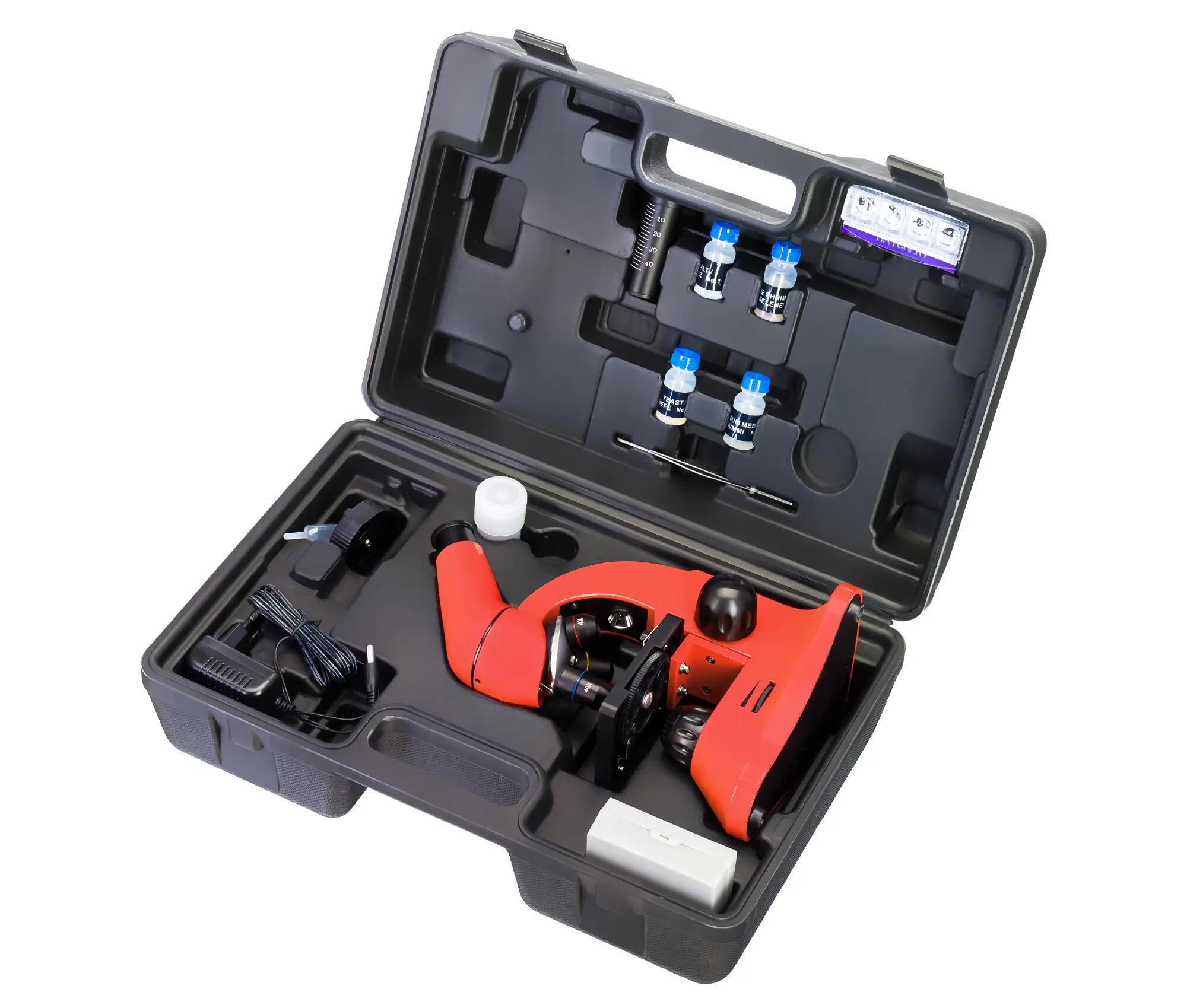 Microscopio biologico - Levenhuk Rainbow 50L PLUS - 64–1280x - nero 4/6