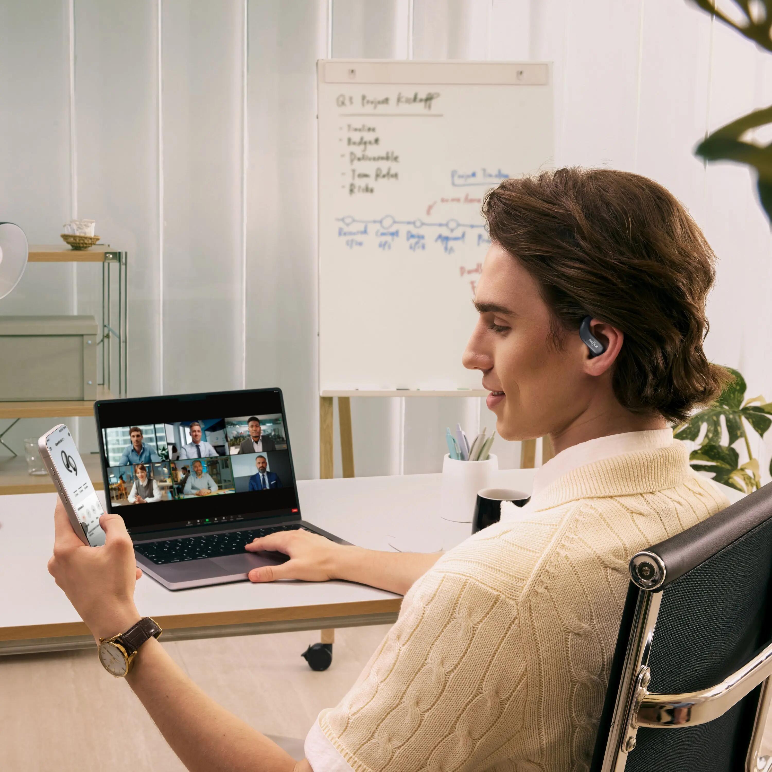 Écouteurs Bluetooth OpenFit Air 2 Noir - Sport & Running 7/7