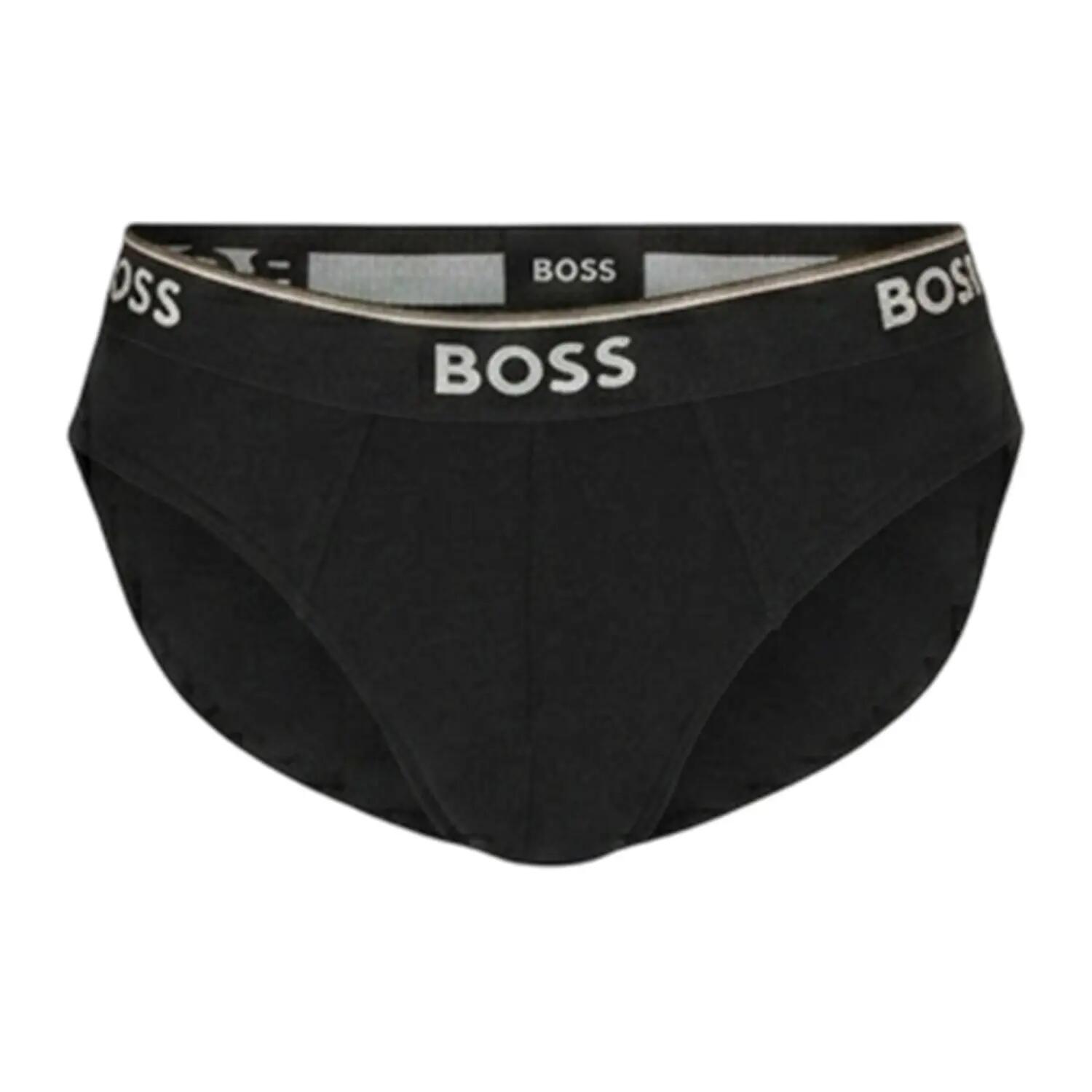 Slip Cotone Premium Uomo Misura Confezione 3 Boss Marrone 3/4