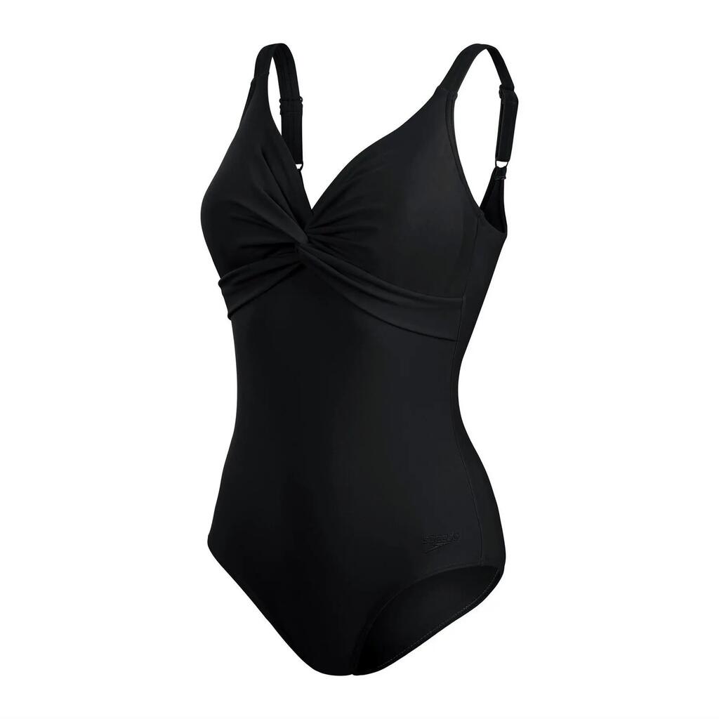 Womens/Ladies Brigitte One Piece Swimsuit (Black)