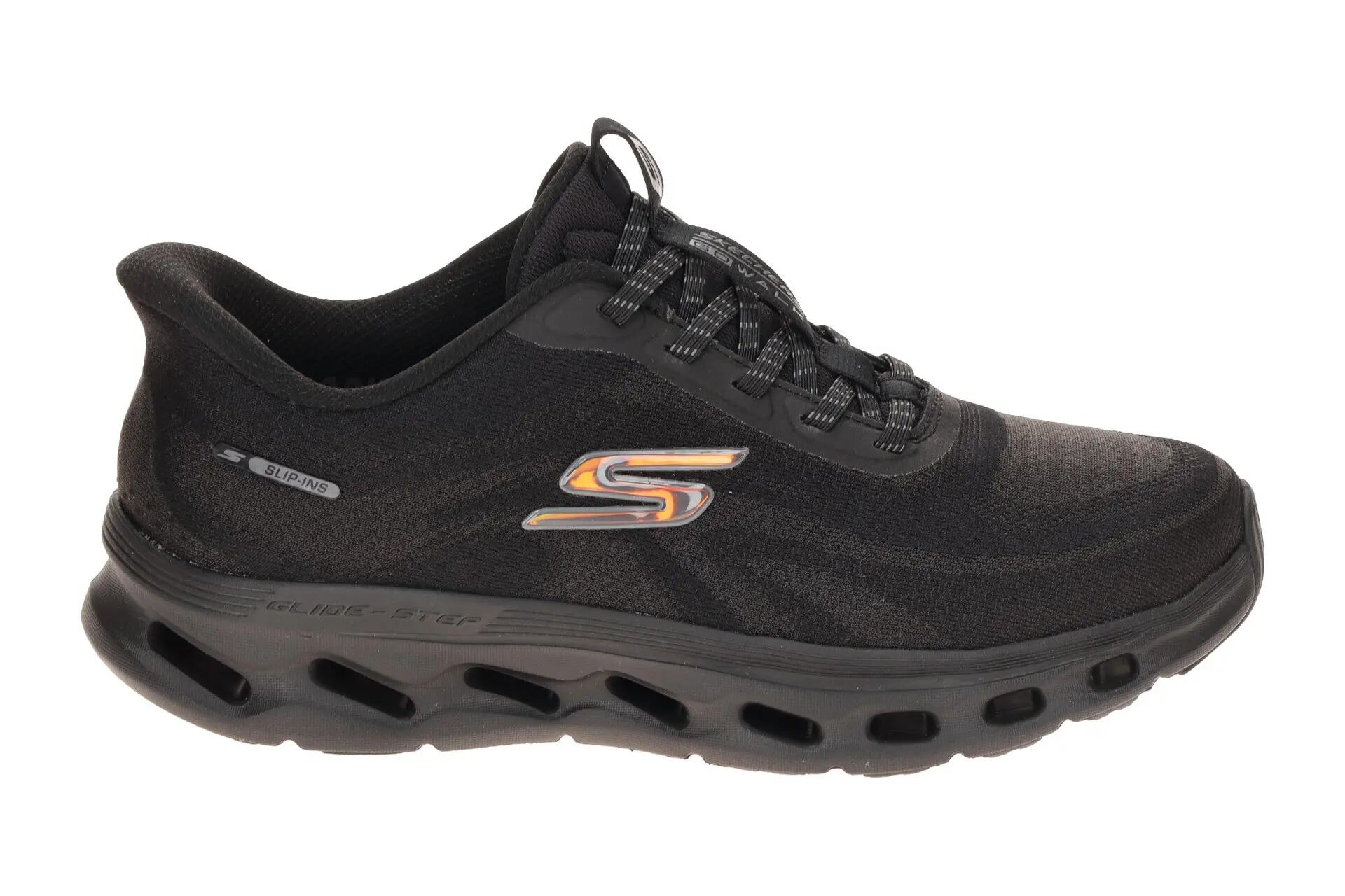 Skechers Go Walk Gliede Step Slipper schwarz SLIP-IN 125144 2/7