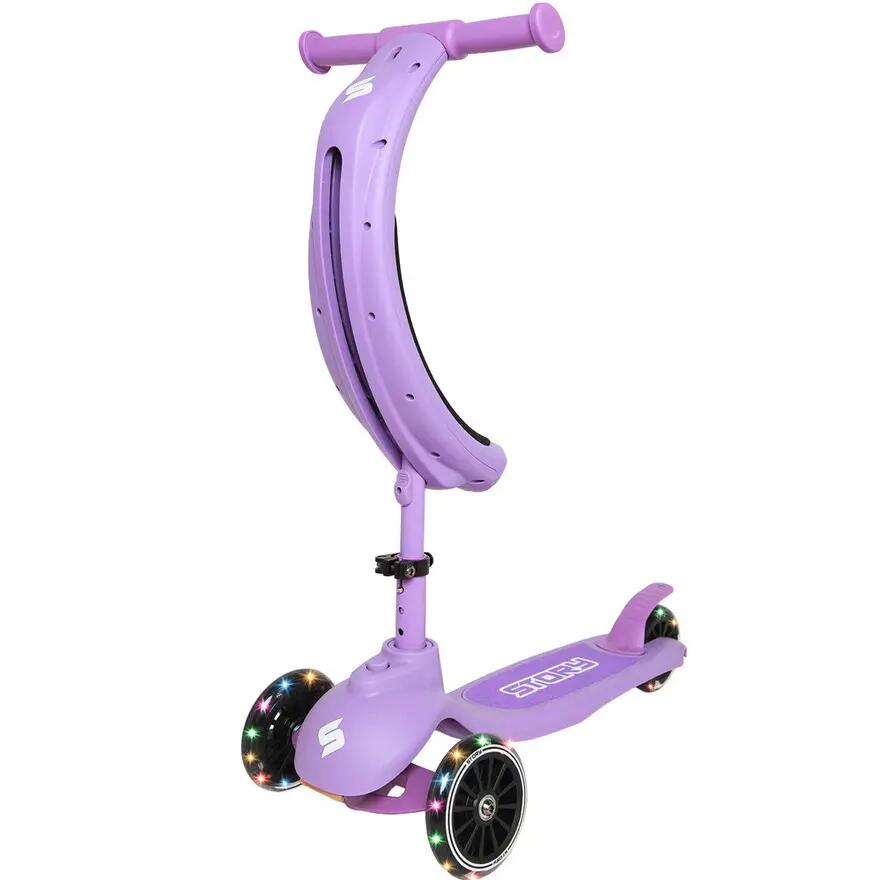 3-Rad-Kinderroller Original 4in1 LED, lila 3/4