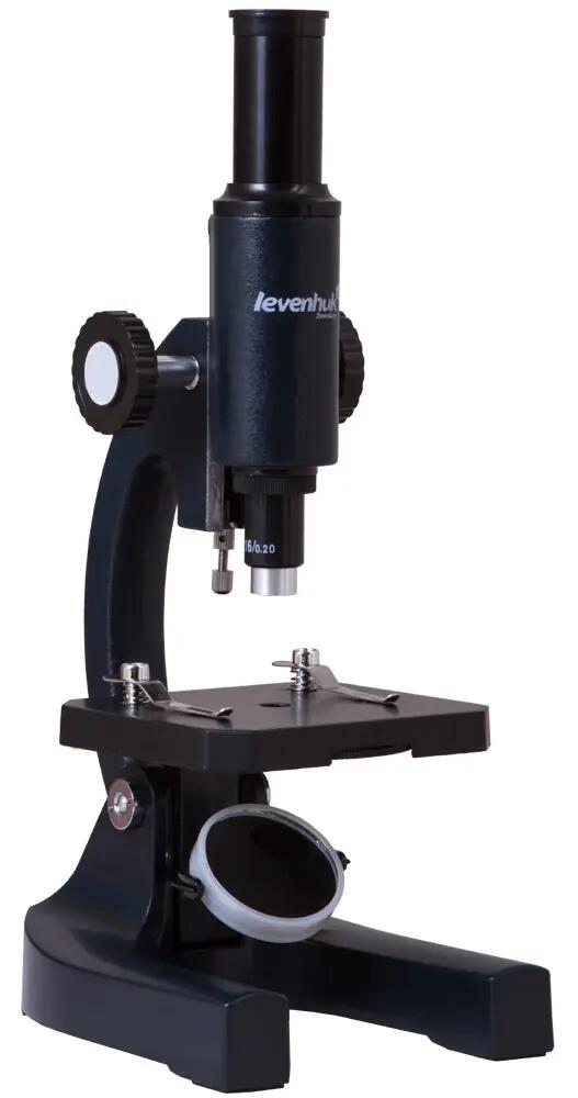 Microscopio monoculare - Didattica - 200x, specchio - 2S NG - Nero 3/6
