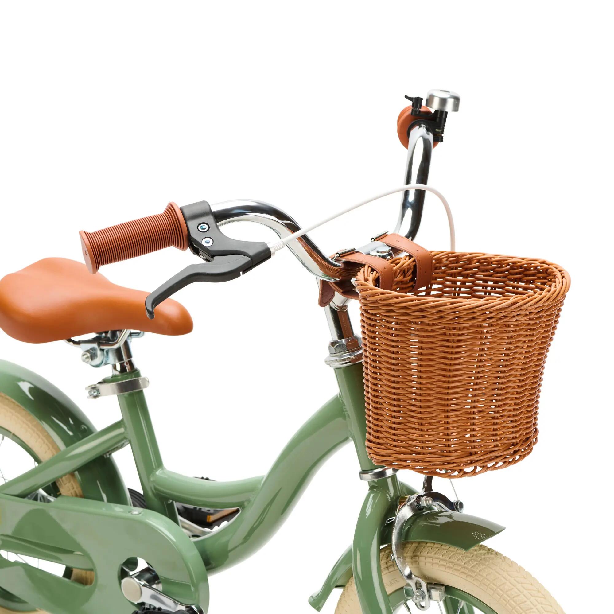 Generation Blanco 12 Pouces Vert Olive – Vélo Enfant avec Panier 4/4