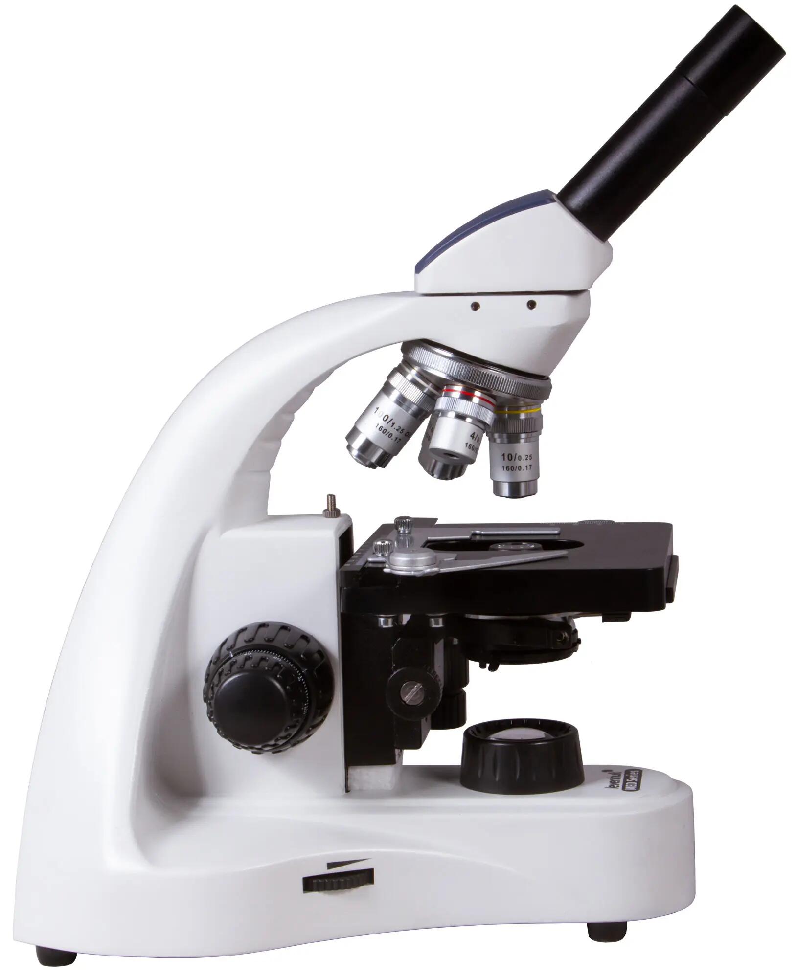 Microscopio monoculare da laboratorio - 40–1000x - Levenhuk MED 10M - Nero 6/6