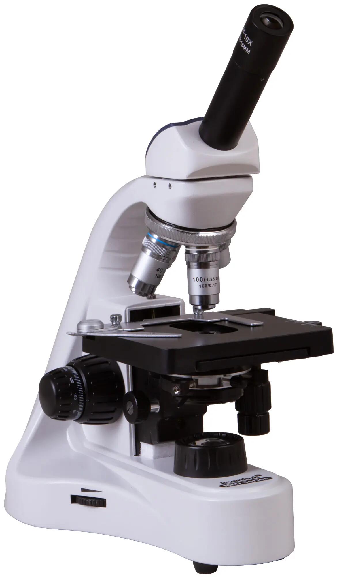 Microscopio monoculare da laboratorio - 40–1000x - Levenhuk MED 10M - Nero 5/6