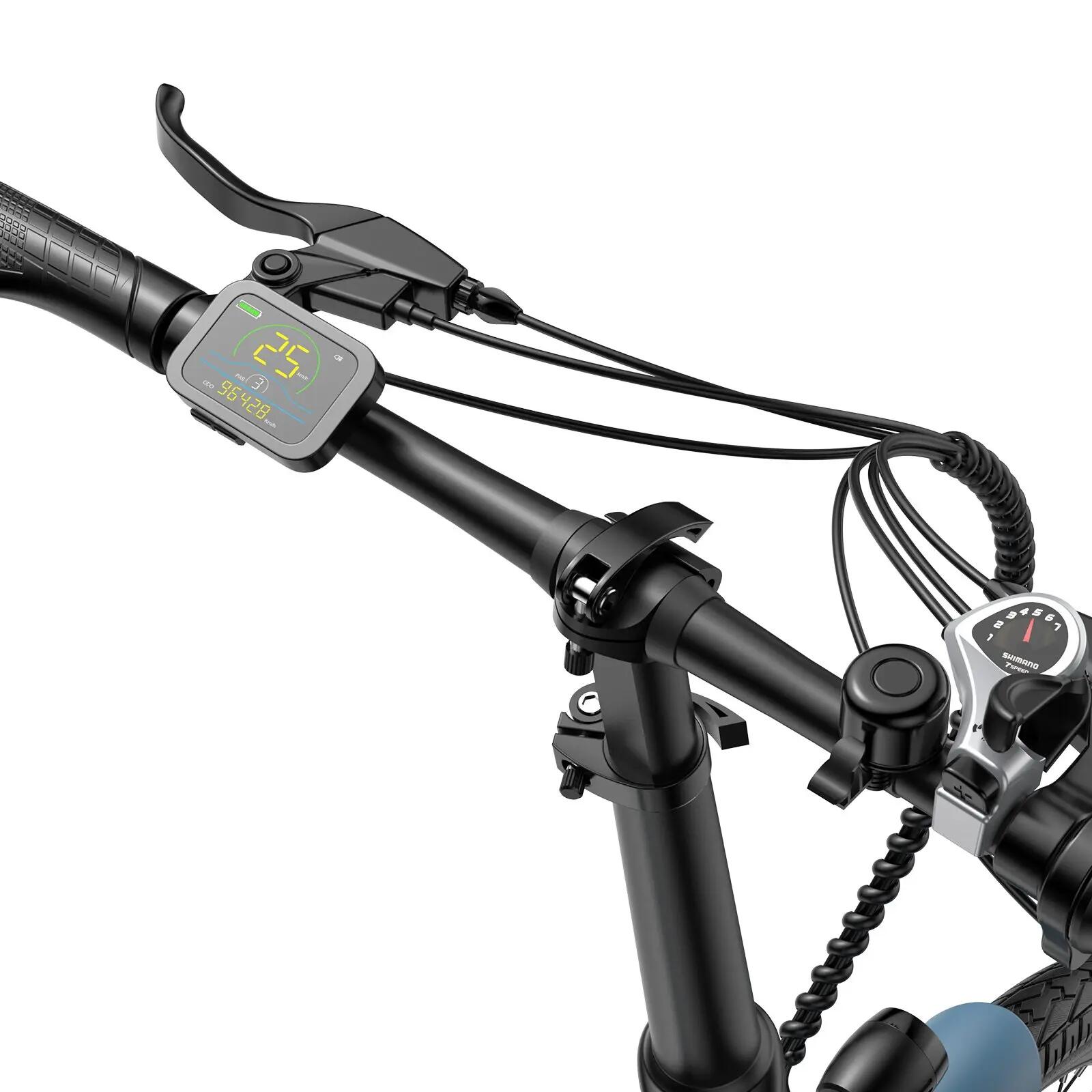 Città Bicicletta Elettrica Pieghevole Batteria 36V 20Ah Motore 250W F20 Light 6/7