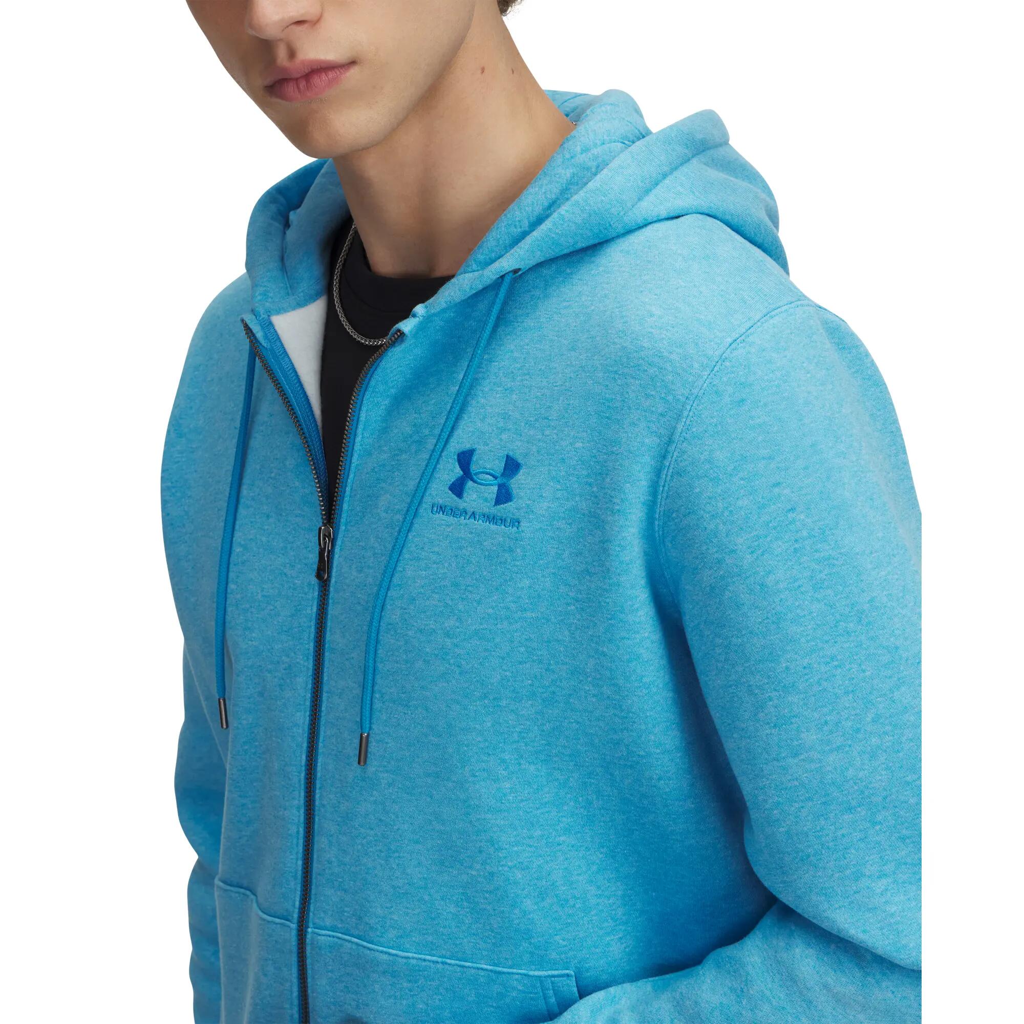 "Icon" Hoodie mit durchgehendem Reißverschluss für Herren Blau 5/5