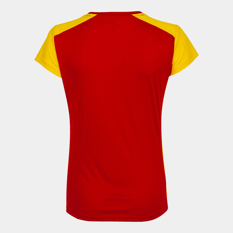 T-shirt manga curta Mulher Joma Record ii vermelho amarelo