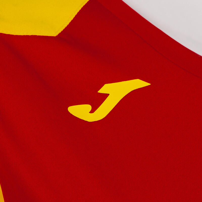 Maillot manches courtes Fille Joma Record ii rouge jaune
