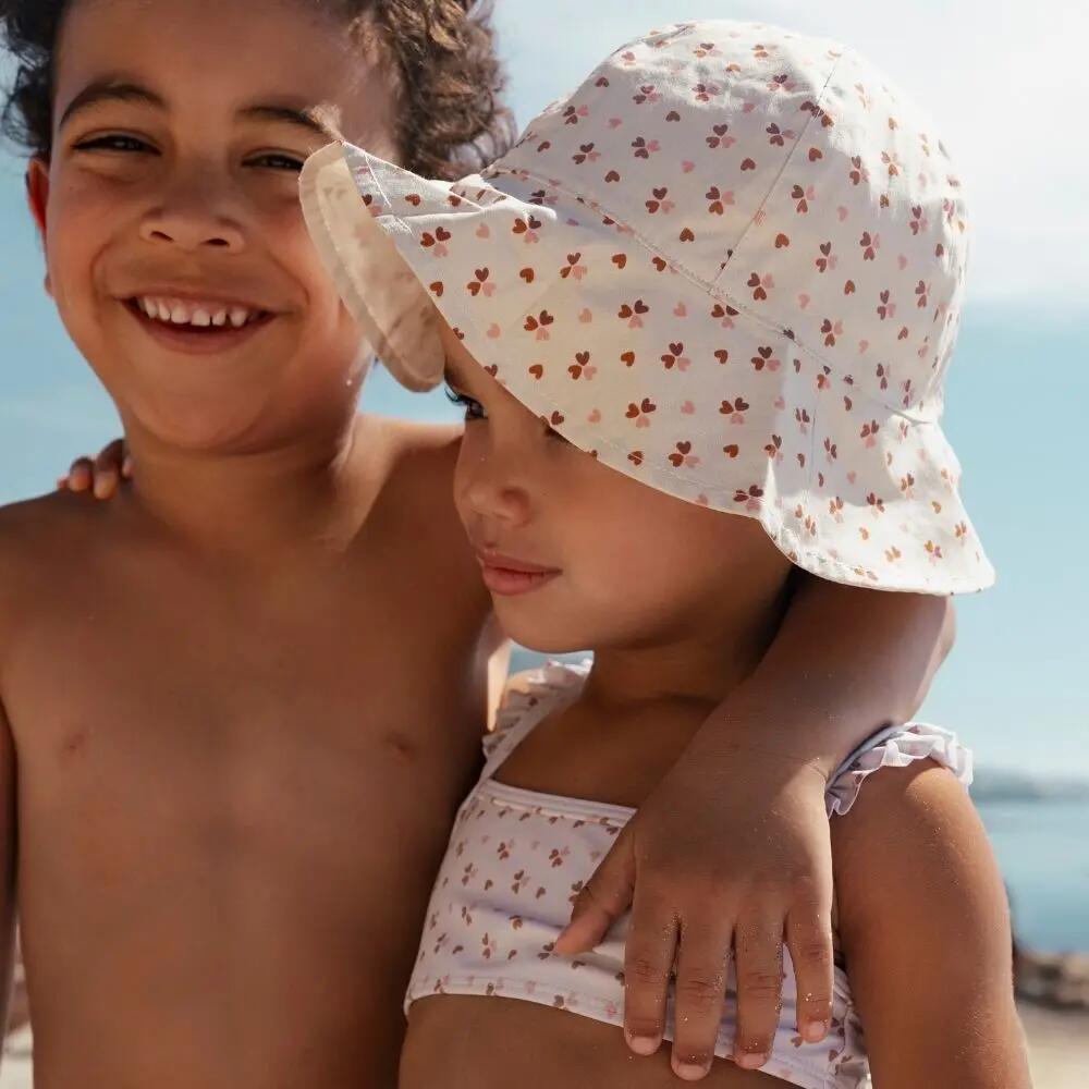 Chapeau de Plage - Beige - Cozy Hearts -0/12 mois 2/5