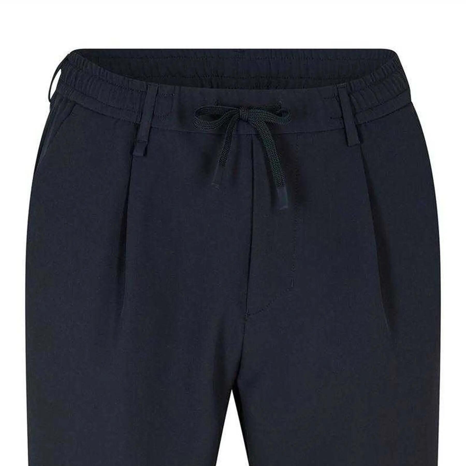 Pantalone Plissettata Gamba Dritta Uomo Boss Convert Blu Scuro 2/3