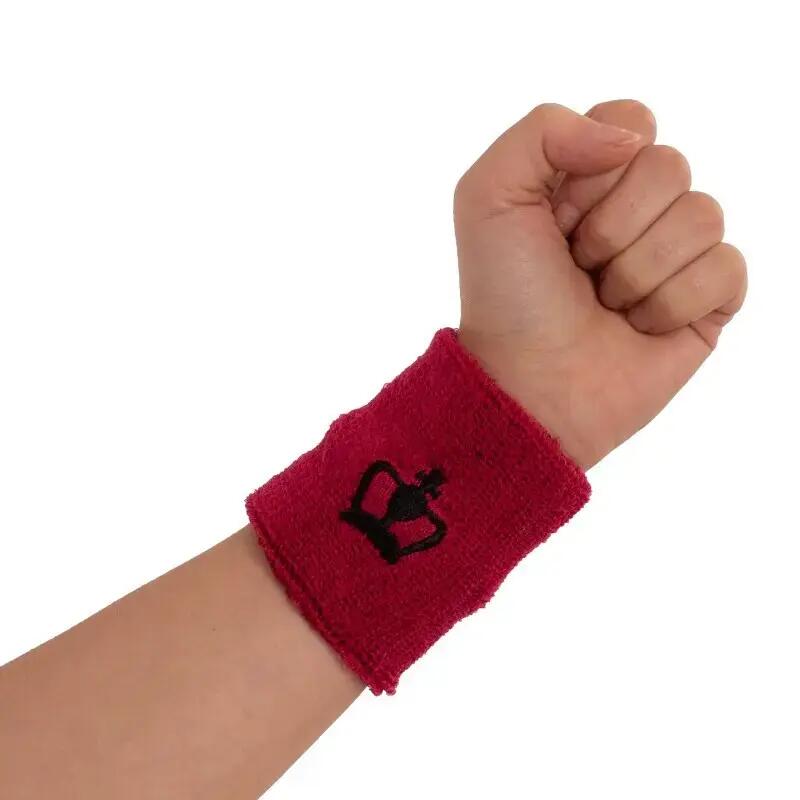 Muñequeras Cortas Corona Negra Pack 2 Rosa Flúor ÚNICA 2/2