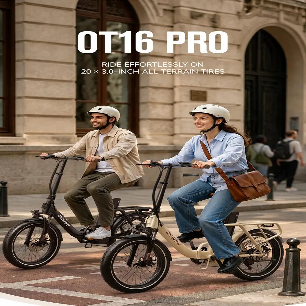 Bicicleta elétrica ONESPORT OT16 Pro, bateria 48V 17Ah, pneus 20 polegadas 6/10