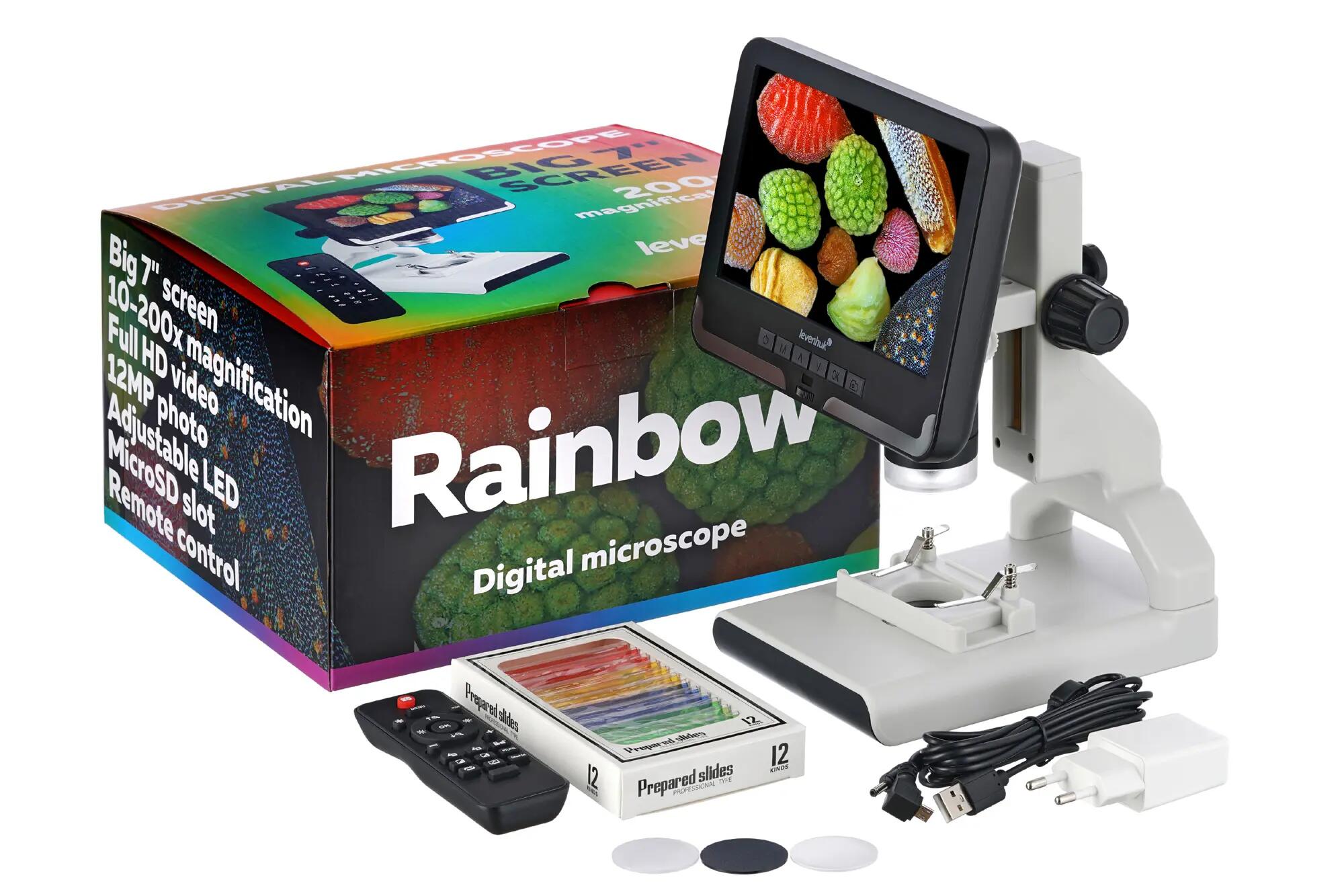Microscopio digitale - 10–200x/10–50x - Rainbow DM700 - Nero 2/6