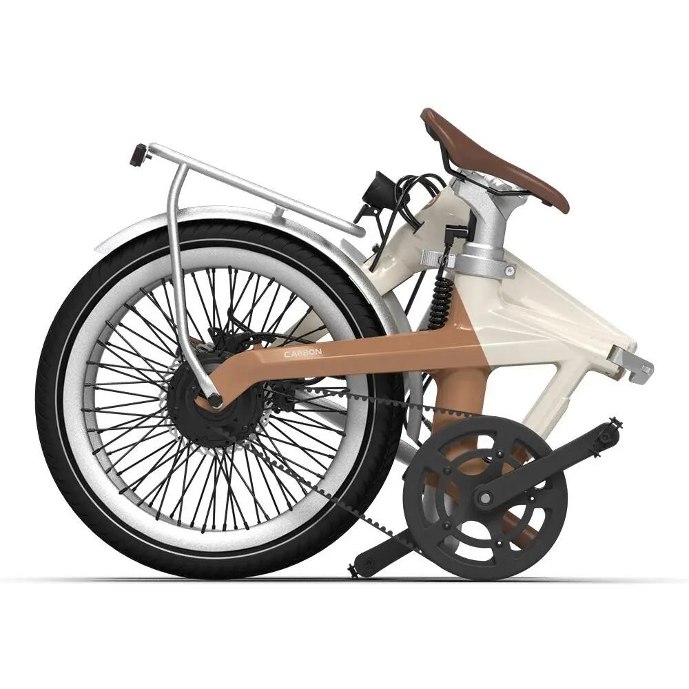 Air Carbon skládací elektrokolo, řemenový pohon, motor Bafang, GPS 3/5