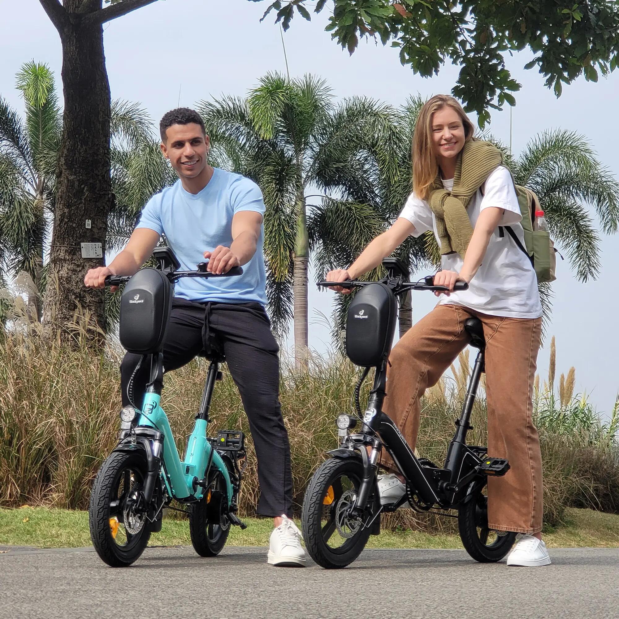 Bicicletta elettrica leggera Bodywel T16 Pro, batteria da 36 V 10 Ah 7/8