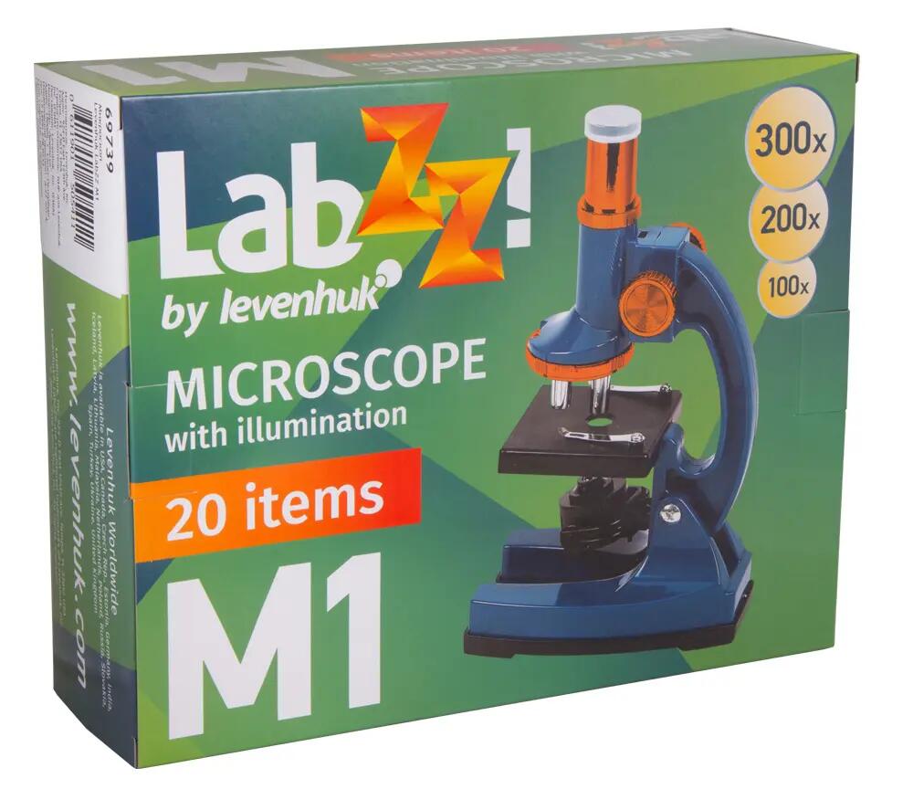 Microscopio per bambini - 100–300x, kit - LabZZ M1 - Nero 2/6