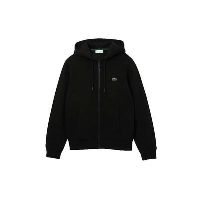 Geborduurde logo hoodie heren (zwart)